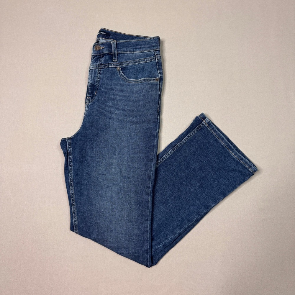 Calvin Klein Jeans Womens 10/30 Blue High Rise Straight Leg Denim Pants